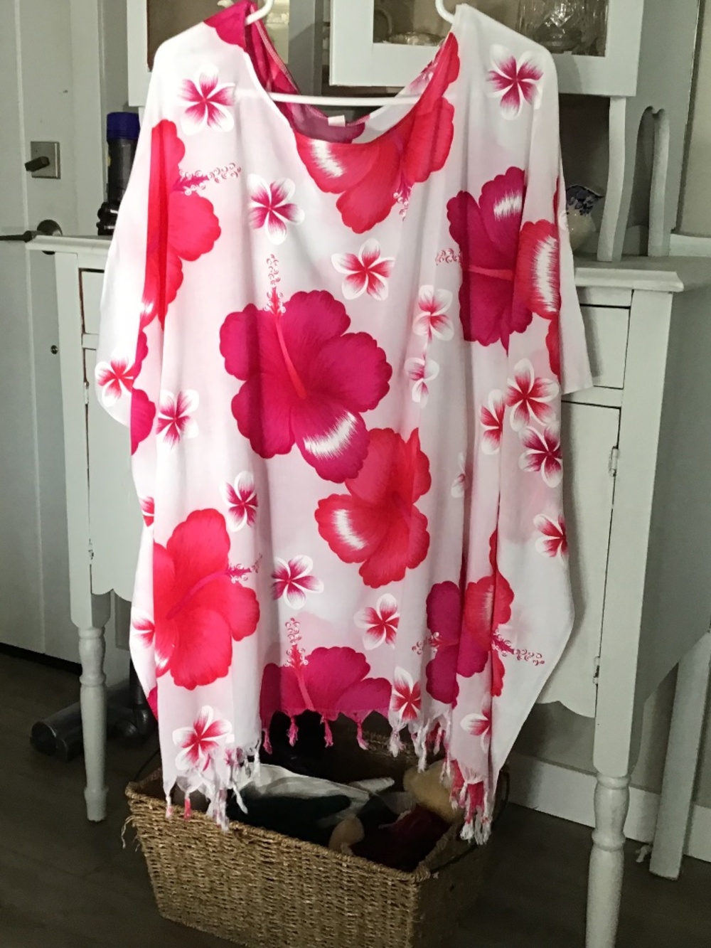 Lovely Floral Bohemian Batik Kaftan Top